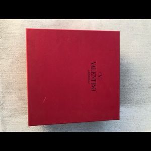 Empty Valentino shoe box